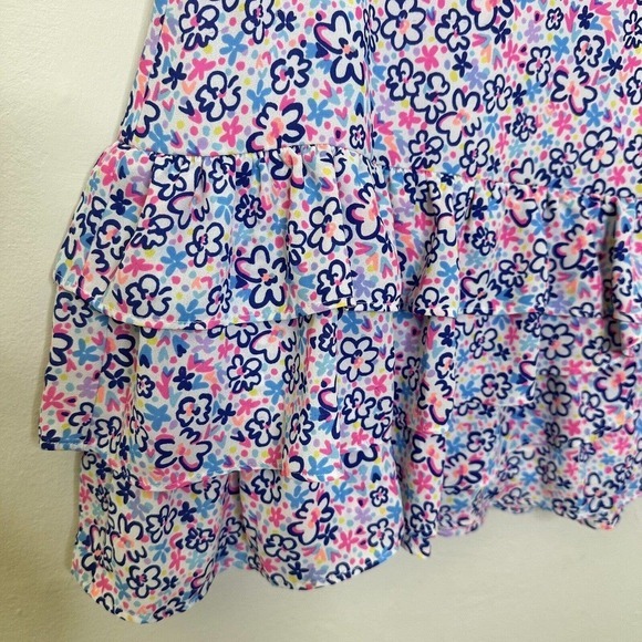 Lilly Pulitzer New Tilly Tiered Ruffle Skirt Multi Fun Sun Repeat Ditsy Skirt 00 - Picture 4 of 12